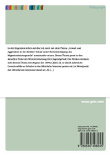 Gewalt und Aggression in der Berliner Schule unter Berücksichtigung des Migrationshintergrunds