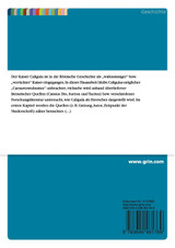 Caligula im Umgang mit Macht