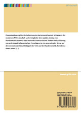 Der Außenhandel als Kriterium der ökonomischen Leistungsfähigkeit einer Volkswirtschaft