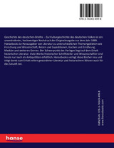 Geschichte des deutschen Briefes Geschichte des deutschen Briefes