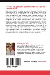 Terapia ocupacional para la rehabilitación del control motor Terapia ocupacional para la rehabilitación del control motor