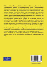 Handbuch der historischen Chronologie des deutschen Mittelalters und der Neuzeit Handbuch der historischen Chronologie des deutschen Mittelalters und der Neuzeit