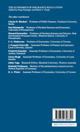 The Economics of Insurance Regulation