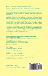 Plant Adaptation to Environmental Stress