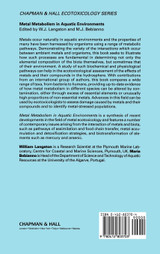 Metal Metabolism in Aquatic Environments