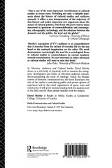 Television, Audiences and Cultural Studies