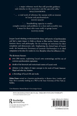 An Introductory Dictionary of Lacanian Psychoanalysis