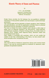 Kinetic Theory of Gases and Plasmas Kinetic Theory of Gases and Plasmas