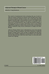 Adjuvant Therapy of Breast Cancer Adjuvant Therapy of Breast Cancer