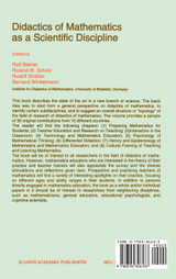 Didactics of Mathematics as a Scientific Discipline
