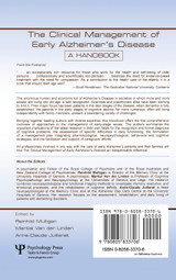 The Clinical Management of Early Alzheimer's Disease