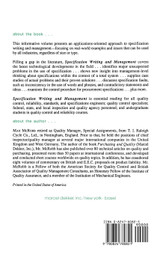 Specification Writing and Management Specification Writing and Management