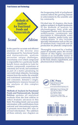 Methods of Analysis for Functional Foods and Nutraceuticals