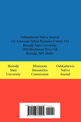 Oshkaabewis Native Journal (Vol. 7, No. 1)