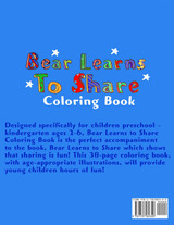 Bear Learns to Share Coloring Book Bear Learns to Share Coloring Book