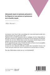 Almanach royal et national, présenté à Sa Majesté et aux princes et princesses de la famille royale