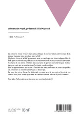 Almanach royal, présenté à Sa Majesté Almanach royal, présenté à Sa Majesté