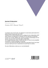 Journal d'éducation Journal d'éducation