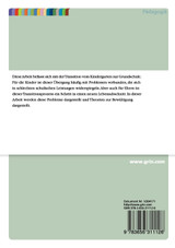 Transition - Der Übergang vom Kindergarten in die Grundschule Transition - Der Übergang vom Kindergarten in die Grundschule
