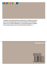 Compliance unter dem Aspekt des Whistleblowings