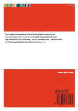 Die Stellung des Bundesverfassungsgerichts im politischen System der Bundesrepublik Deutschland Die Stellung des Bundesverfassungsgerichts im politischen System der Bundesrepublik Deutschland