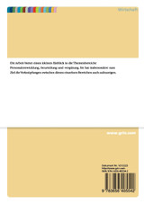 Einführung in die Personalentwicklung, Personalbeurteilung und Personalvergütung Einführung in die Personalentwicklung, Personalbeurteilung und Personalvergütung