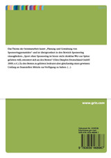 Planung und Gestaltung von Sponsoringpyramiden Planung und Gestaltung von Sponsoringpyramiden