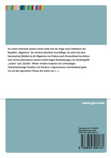 Kindheit und Armut bei Zuwanderfamilien Kindheit und Armut bei Zuwanderfamilien