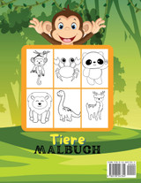 Baby-Tiere-Malbuch für Kleinkinder