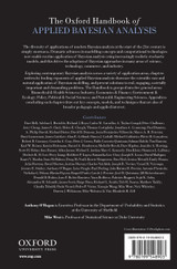 The Oxford Handbook of Applied Bayesian Analysis