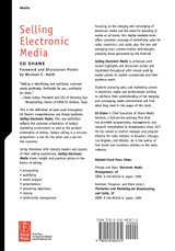 Selling Electronic Media Selling Electronic Media