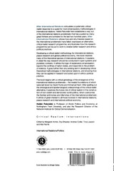 After International Relations