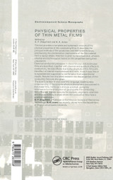 The Physical Properties of Thin Metal Films The Physical Properties of Thin Metal Films
