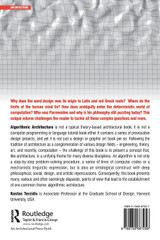 Algorithmic Architecture