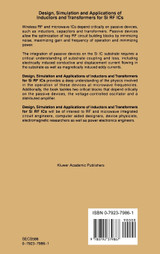Design, Simulation and Applications of Inductors and Transformers for Si RF ICs
