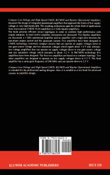 Compact Low-Voltage and High-Speed CMOS, BICMOS and Bipolar Operational Amplifiers