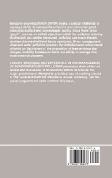 Theory, Modeling and Experience in the Management of Nonpoint-Source Pollution