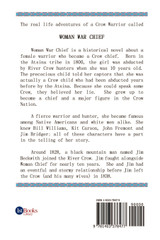 Woman War Chief Woman War Chief