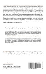 The Priesthood of All Believers and the Missio Dei The Priesthood of All Believers and the Missio Dei
