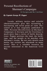 Personal Recollections of Sherman's Campaigns in Georgia and the Carolinas