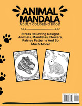 Animal Mandala Adult Coloring Book