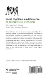 Social Cognition in Adolescence Social Cognition in Adolescence