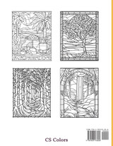 Nature Stained Glass Coloring Book