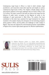 Contemporary Legal Issues in Africa Contemporary Legal Issues in Africa