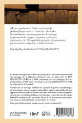 Petite encyclopédie philosophique en vers. Proverbes, boutades humoristiques, menus propos Petite encyclopédie philosophique en vers. Proverbes, boutades humoristiques, menus propos