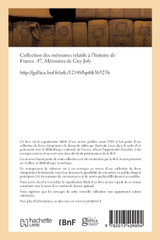 Collection des mémoires relatifs à l'histoire de France. 47, Mémoires de Guy Joly Collection des mémoires relatifs à l'histoire de France. 47, Mémoires de Guy Joly