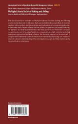 Multiple Criteria Decision Making and Aiding Multiple Criteria Decision Making and Aiding