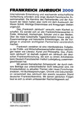 Frankreich-Jahrbuch 2000 Frankreich-Jahrbuch 2000