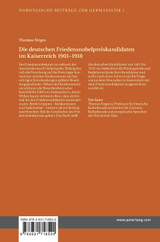 Die deutschen Friedensnobelpreiskandidaten im Kaiserreich 1901-1918 Die deutschen Friedensnobelpreiskandidaten im Kaiserreich 1901-1918