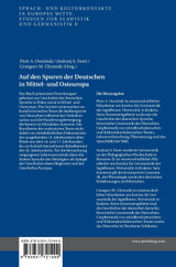 Auf den Spuren der Deutschen in Mittel- und Osteuropa Auf den Spuren der Deutschen in Mittel- und Osteuropa